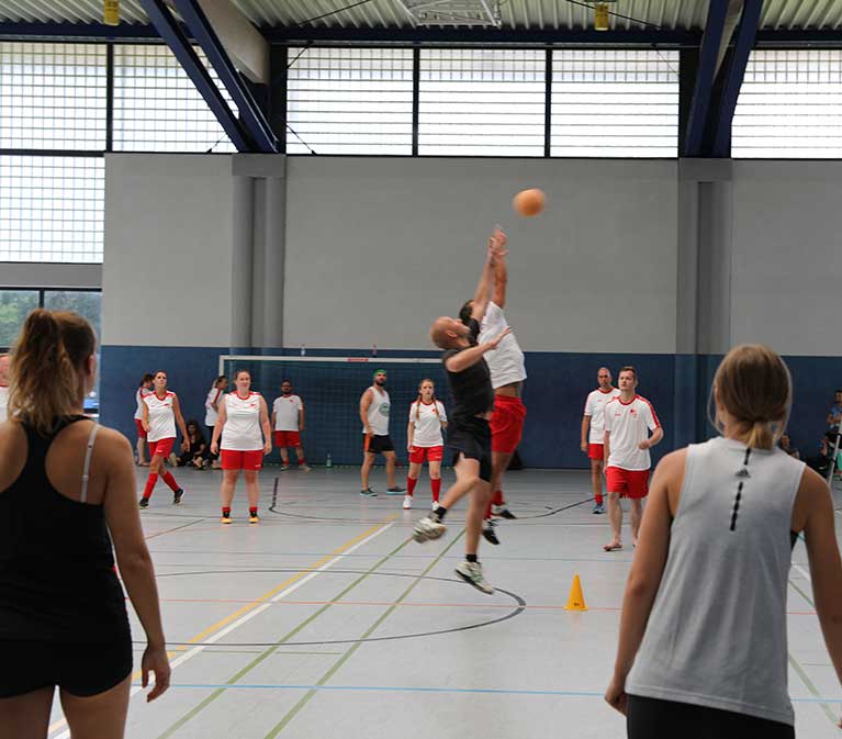 Das Team Handball in Aktion